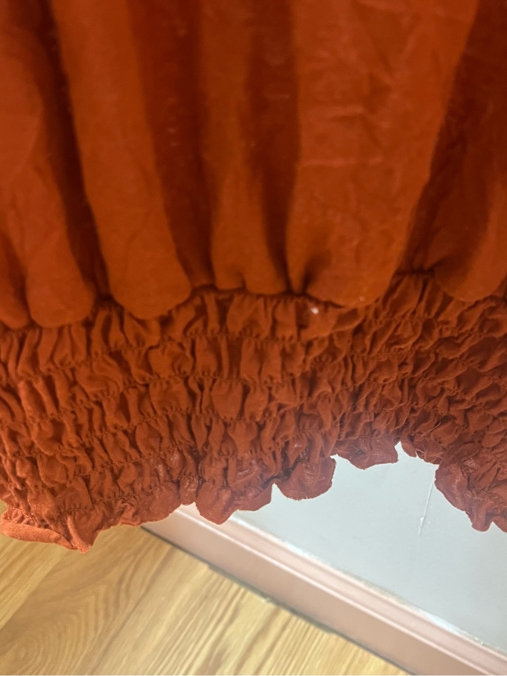 Sam & Max Rust Orange Ruffle Short-Sleeve Tunic - Picture 4 of 4
